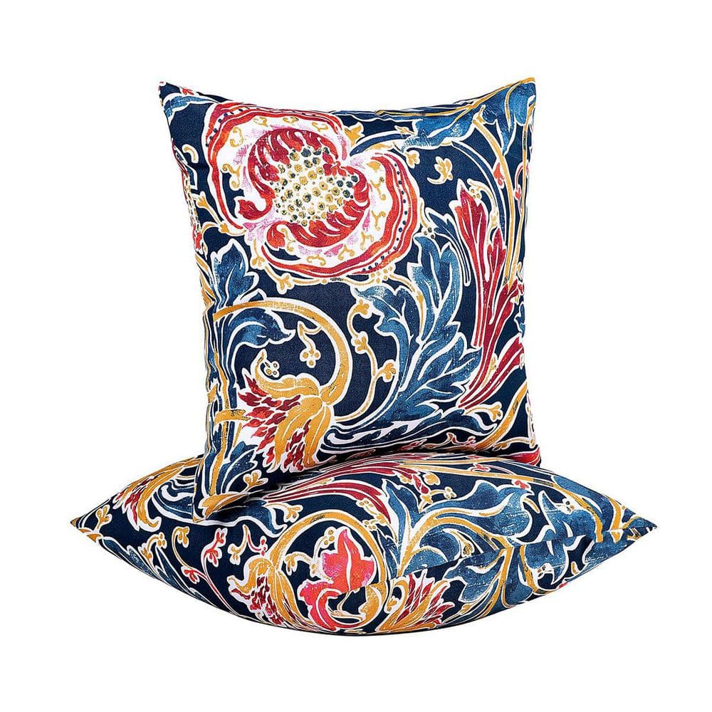 Outdoor Throw Pillows Waterproof (Set-2) Patio Pillows 18 x 18 in ...