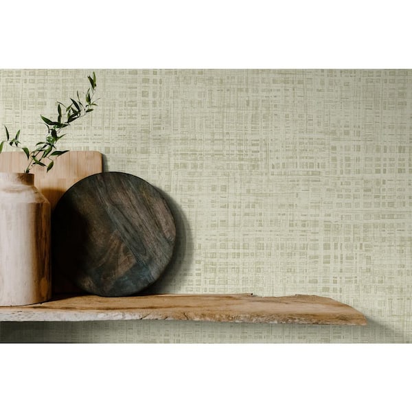 Linen Ami Faux Paper Unpasted Wallpaper Roll (60.75 sq. ft.)