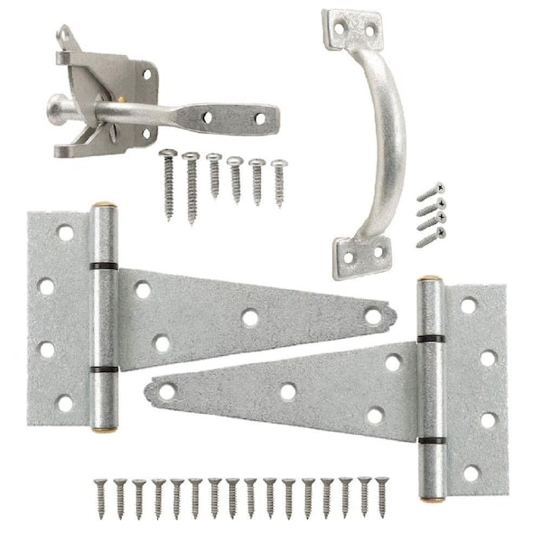 Everbilt Galvanized Gate Tee Hinge, Latch and Pull Set