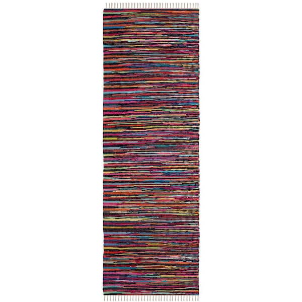 Rag Rug Multi 2 ft. x 6 ft. Striped Runner Rug