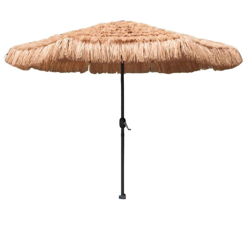 9 ft. Hawaiian Style Beach Patio Umbrella with Crank Lift for Patio, Garden, Beach and Pool price history on PriceWatchPro