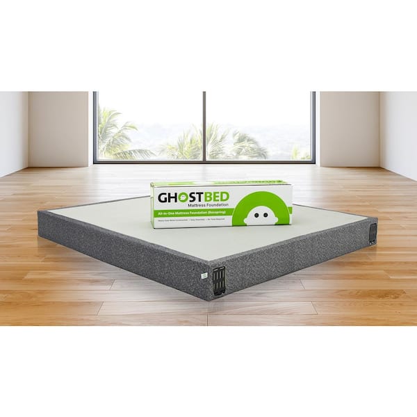 Queen Mattress Solution Fully Assembled Low Profile Split Wood Traditional Boxspring//Foundation Beige