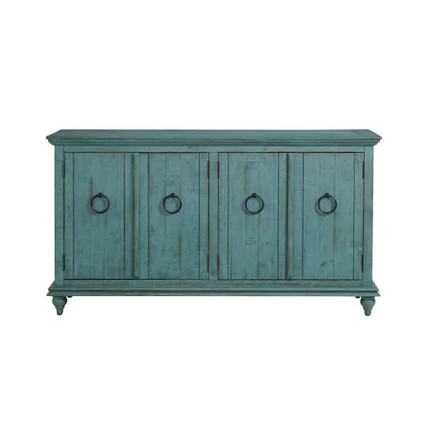 Martin Svensson Home Garden District 65 in. Rustic Turquoise Solid Martin Svensson Home Garden District 65 in. Rustic Turquoise Solid