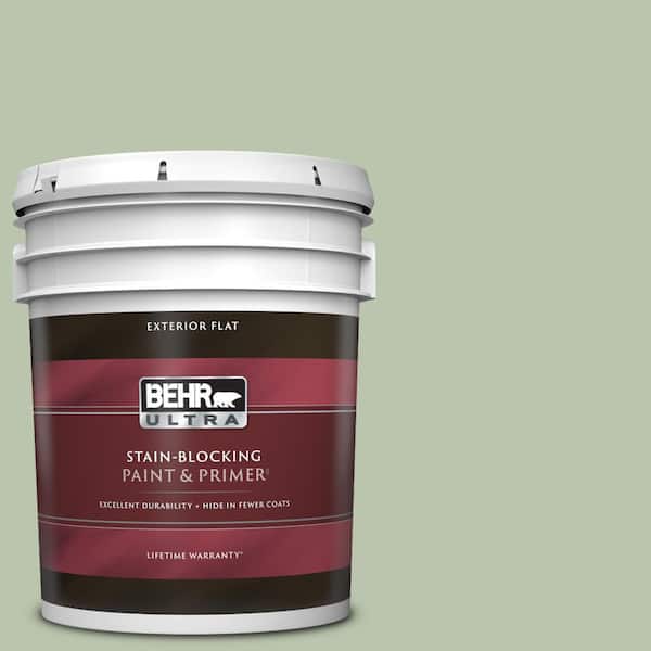 BEHR ULTRA 5 gal. #PPU11-10 Whitewater Bay Flat Exterior Paint & Primer