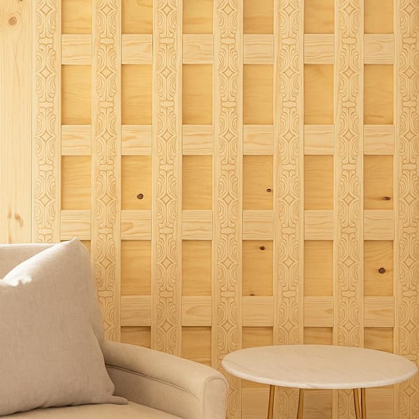 DM S2 - 5/16 in. x 1-7/8 in. Solid Pine Wall and Cabinet Trim Molding with Scalloped Edges