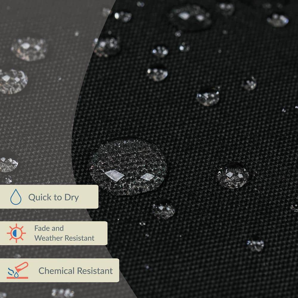 Slate Gray 7.5-ft Hexagon Steel Market Patio Umbrella