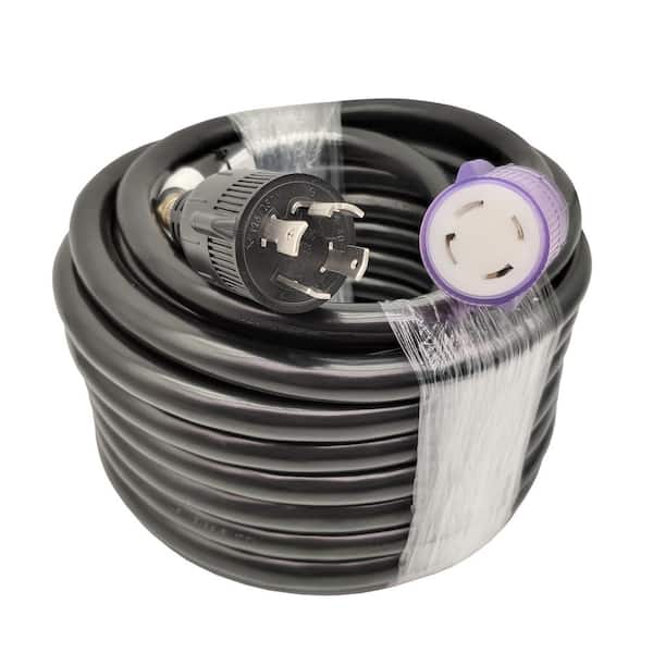 parkworld 50 ft. 10/4 NEMA L14-30 Generator Extension Cord (NEMA L14-30P to L14-30R with Lighted) UL Listed