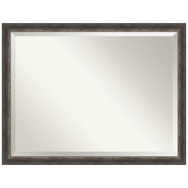 Square Black Walnut Wall Mirror Set (Set of 3) Brayden Studio Finish: Dark Mahogany