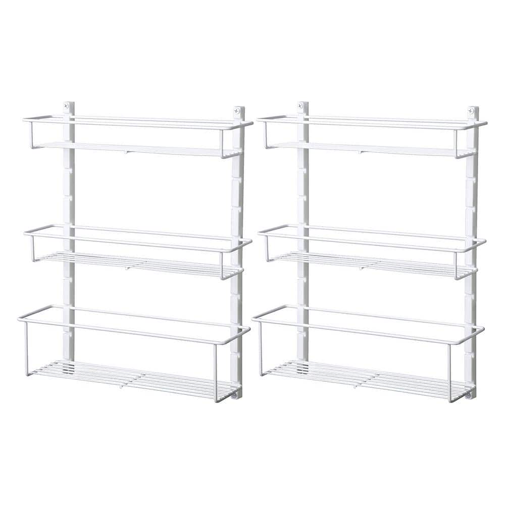 ClosetMaid Adjustable Organizer Rack with Baskets Wall or Over Door Mount,  for Kitchen, Pantry, Utility Room, Closet, 18 in. W, White Finish, Inch :  Home & Kitchen 