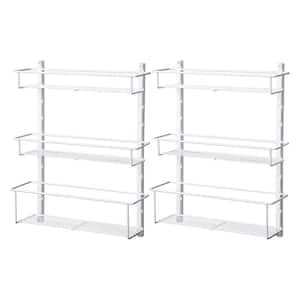 Vertical Spice 4-Shelf Cream Cabinet Mount Spice Rack 22x2x11DC