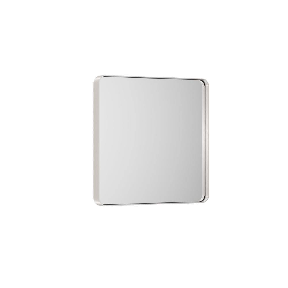 30 in. W x 30 in. H Modern Rectangular Aluminum Bathroom Mirrors for Over Sink Framed Bathroom Mirror in Brushed Nickel price history on PriceWatchPro