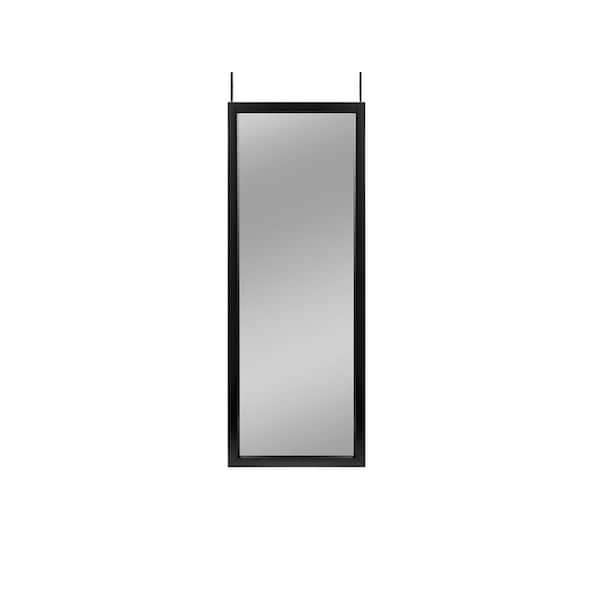 HomeRoots 15.7 in. x 43.3 in. Classic Rectangle Framed Black Vanity Mirror