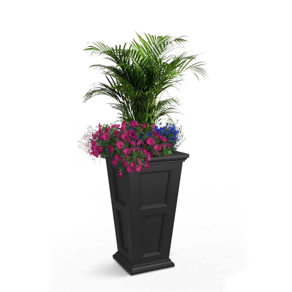 Fairfield 28 in. Tall Self-Watering Black Polyethylene Planter price history on PriceWatchPro