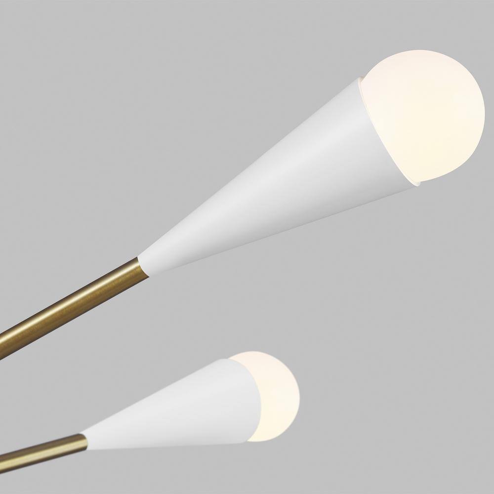 Ellen DeGeneres Inspired Burnished Brass Sputnik Chandelier