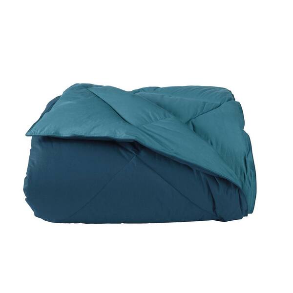 The Company Store St. Tropez Reversible Light Warmth Storm Blue/Colonial Blue Twin Down Comforter