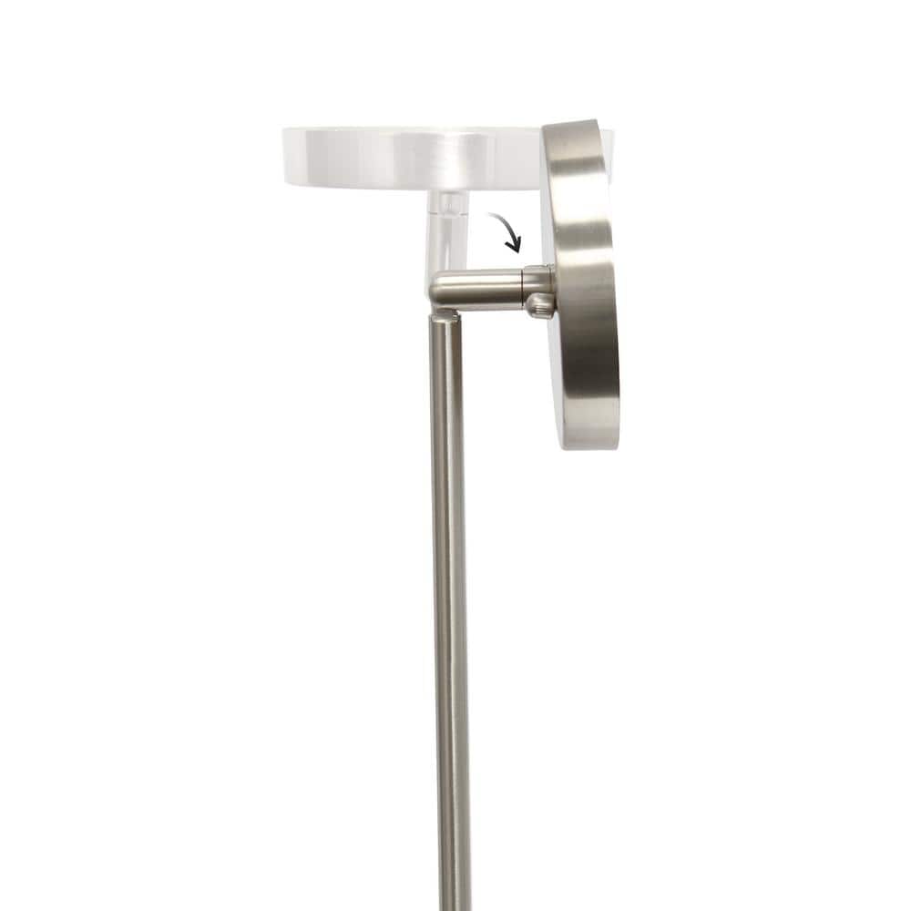 Brushed Nickel Adjustable Farmhouse Glass Pendant Light