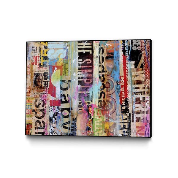 Unbranded 30 in. x 40 in. "Metro Mix 21 II" by Erin Ashley Framed Wall Art