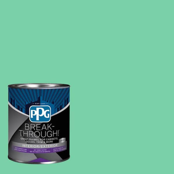 1 qt. PPG1227-4 Crystal Gem Satin Door, Trim & Cabinet Paint