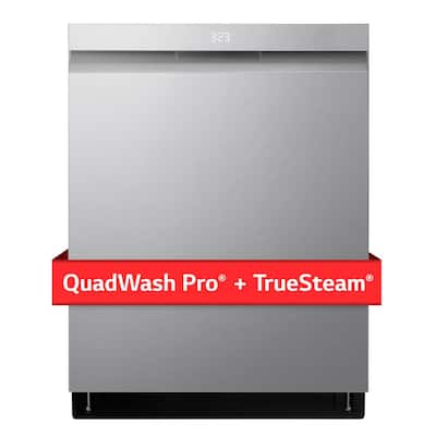23.75 in. PrintProof Stainless Steel Smart Top Control Dishwasher with QuadWash Pro, Dynamic Dry and TrueSteam