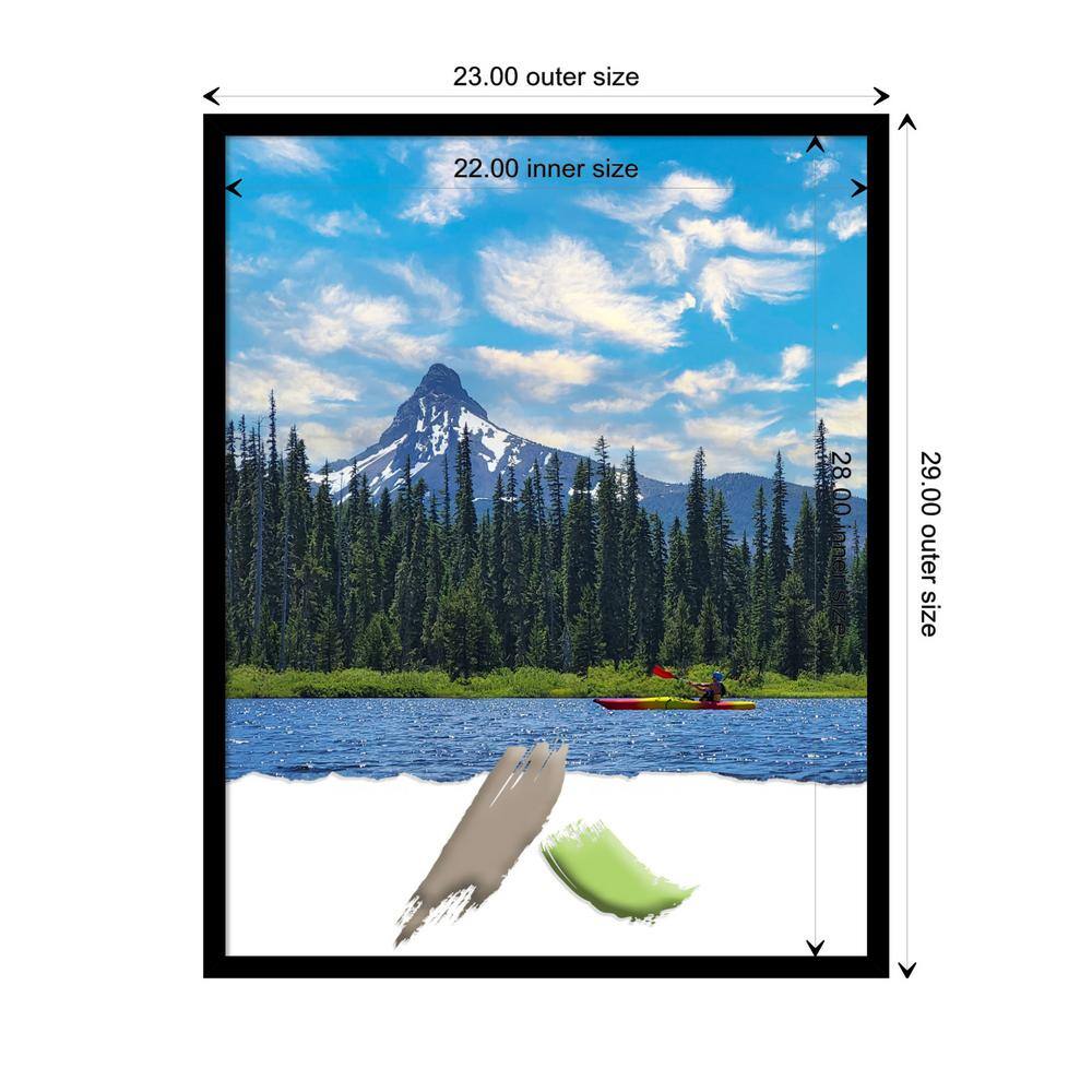 Black Matte Wood Wall Picture Frame 29" x 23"