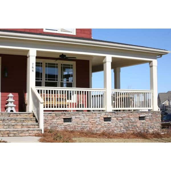 Hb G 6 In X 9 Ft Square Permasnap Pvc Column Wrap With Trim 120943 - Decorative Porch Columns Home Depot