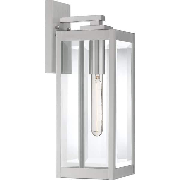 Westover 1-Light Stainless Steel Outdoor Wall Lantern Sconce