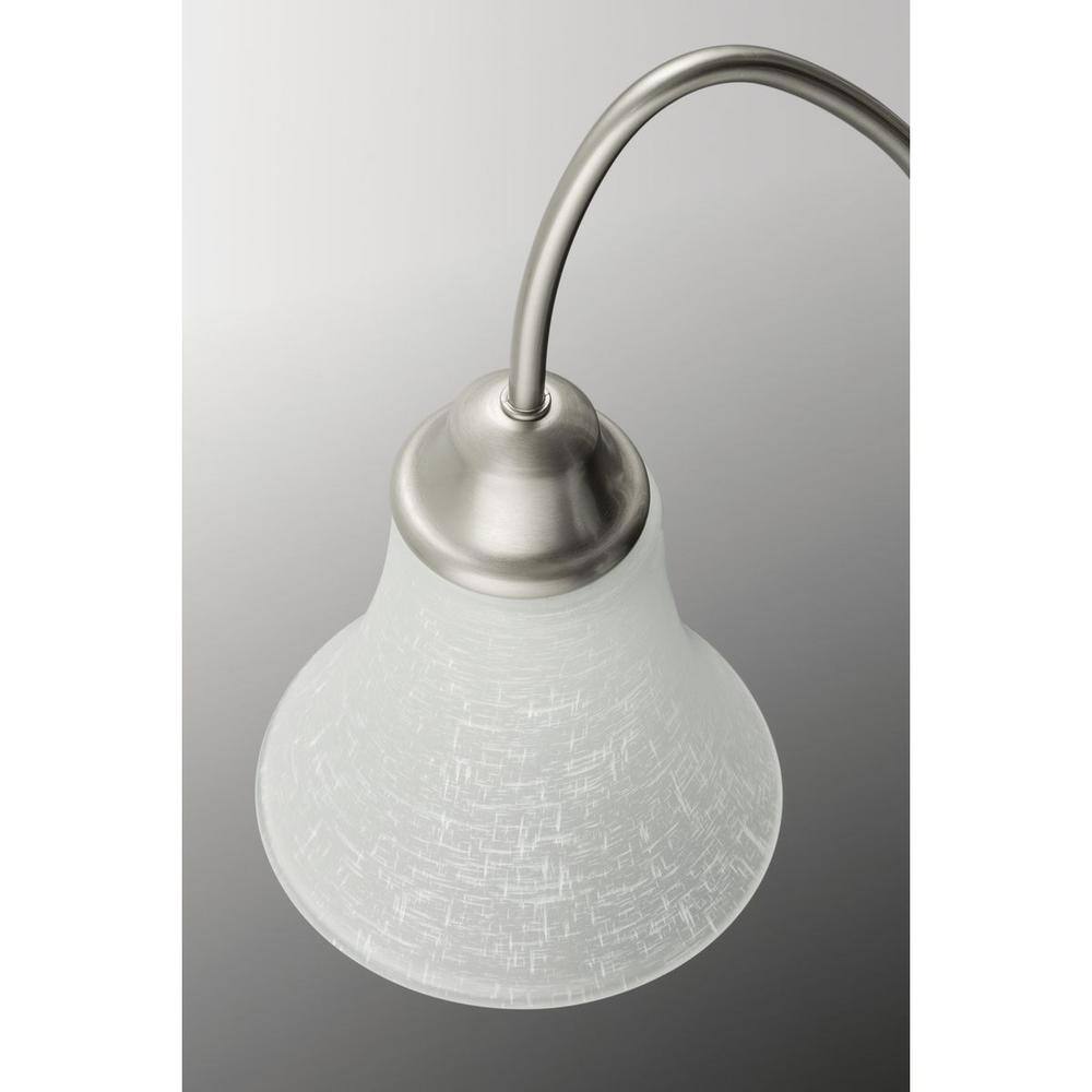 Tally Collection Modern Elegance 4-Light Brushed Nickel Pendant with White Glass Shade