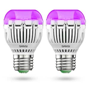 7-Watt A15 E26 Base LED UV Black Light Bulb (2-Pack)