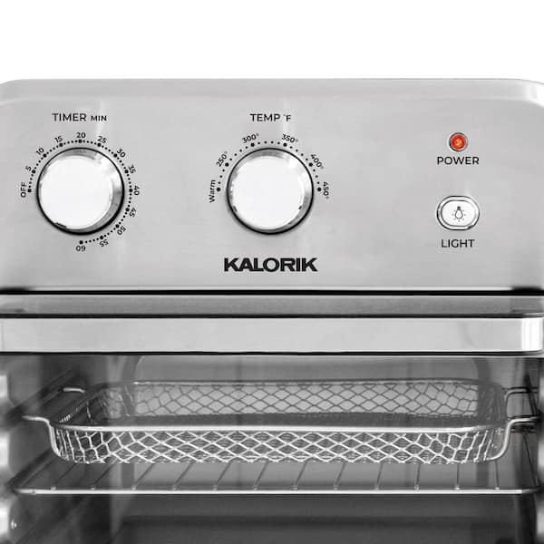 Kalorik MAXX 4 qt. Black and Stainless Steel Digital Air Fryer FT 47821  BKSS - The Home Depot