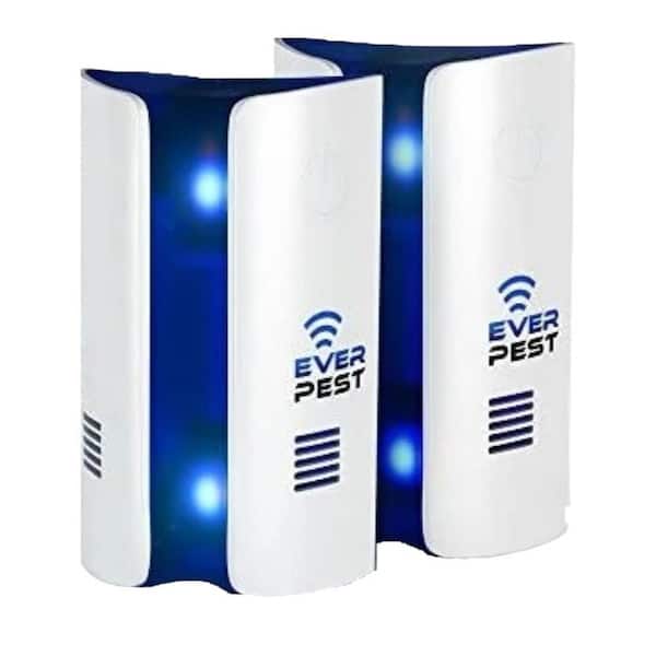 ITOPFOX 20-Watt Indoor Ultrasonic Pest Repellent Plug-in Insect Control Defender in White (2-Pack)