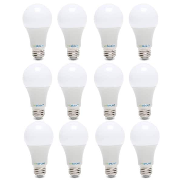 60-Watt Equivalent A19 E26 2700K LED Light Bulbs (12-Pack)