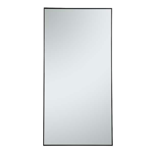 Unbranded Oversized Rectangle Black Modern Mirror (72 in. H x 36 in. W)