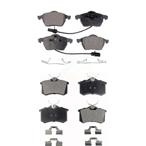 TEC Front Rear Ceramic Brake Pads Kit For Audi A4 Quattro A6 S4 KTC-100424