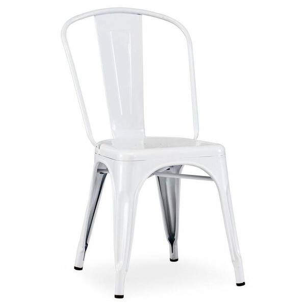 ZUO Elio White Chair (Set of 2)-DISCONTINUED