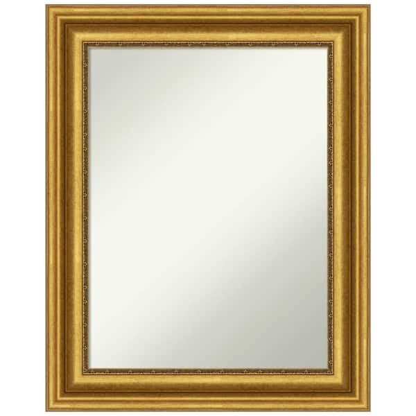 Amanti Art Parlor Gold 23.75 in. H x 29.75 in. W Framed Non-Beveled Wall Mirror in Gold