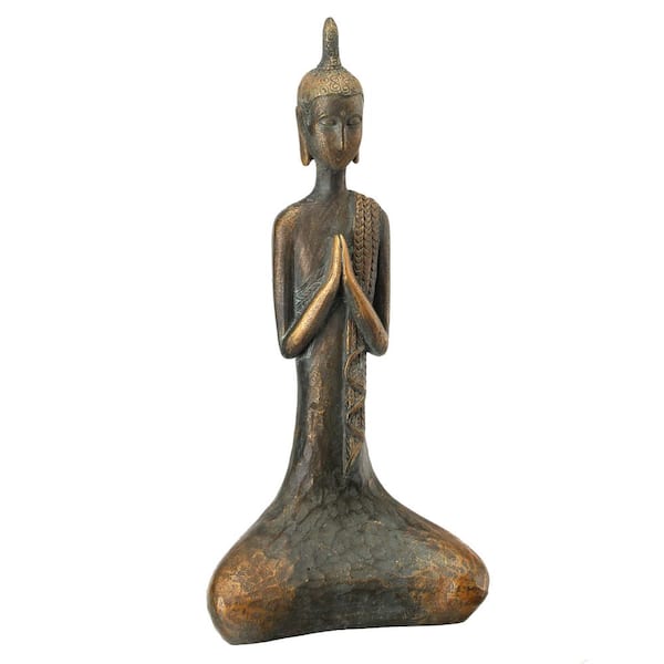 Regency International Gold Resin Praying Duddha