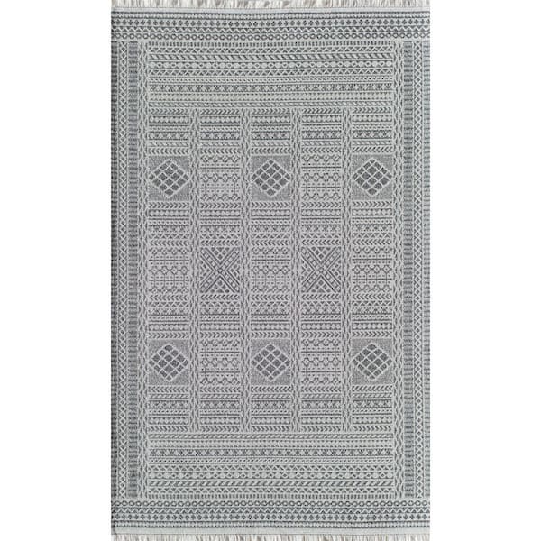 Rugs America Sloane Harrington Grotto Gray Area Rug - 2 X 8