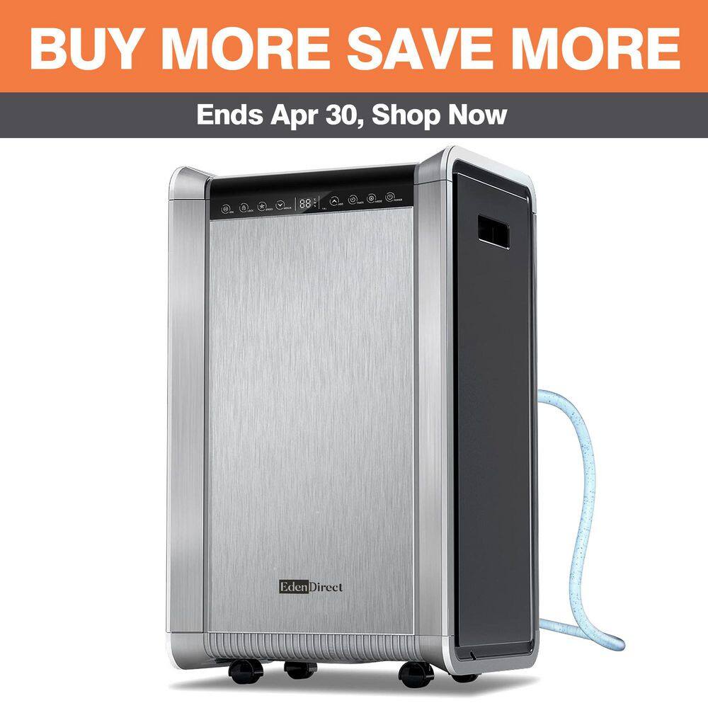 Edendirect 125 pt. 8,500 sq.ft. Commercial Dehumidifier for Edendirect 125 pt. 8,500 sq.ft. Commercial Dehumidifier for