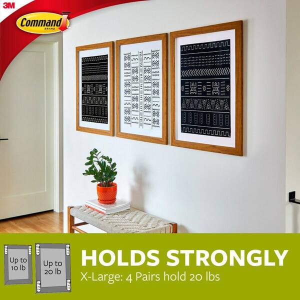  Command Photo Hangers, White, Easy On, Easy Off, Hangs up to 6  frames, Gallery Wall Pack : Industrial & Scientific