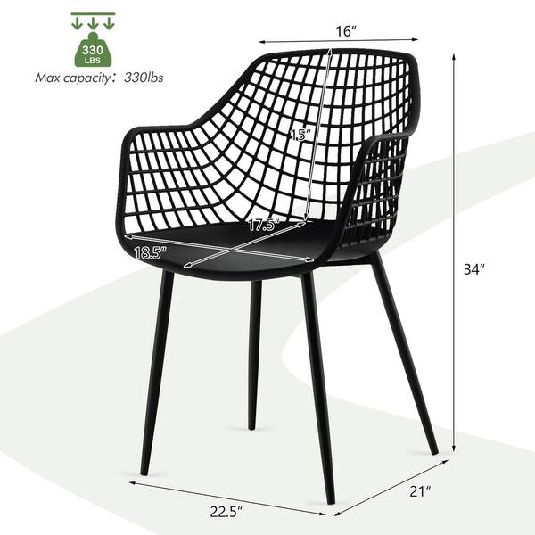 Wire mesh dining discount chairs