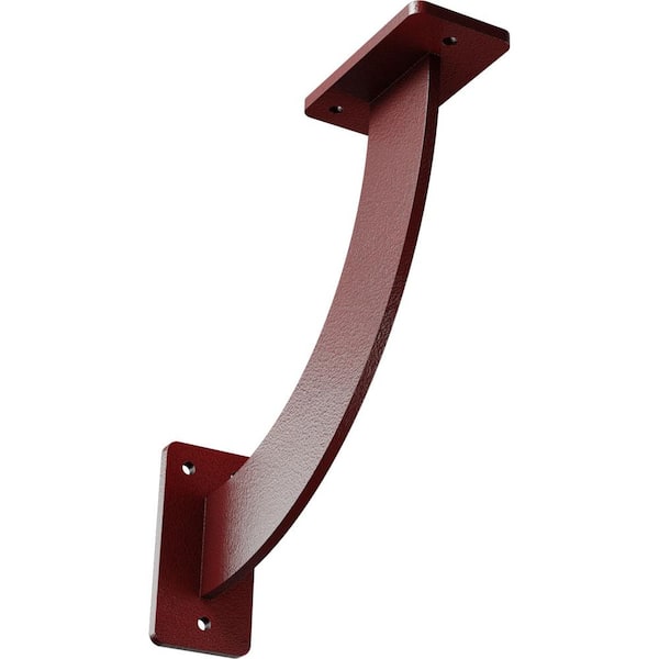 2 in. x 9 in. x 9 in. Steel Hammered Bright Red Bradford Bracket