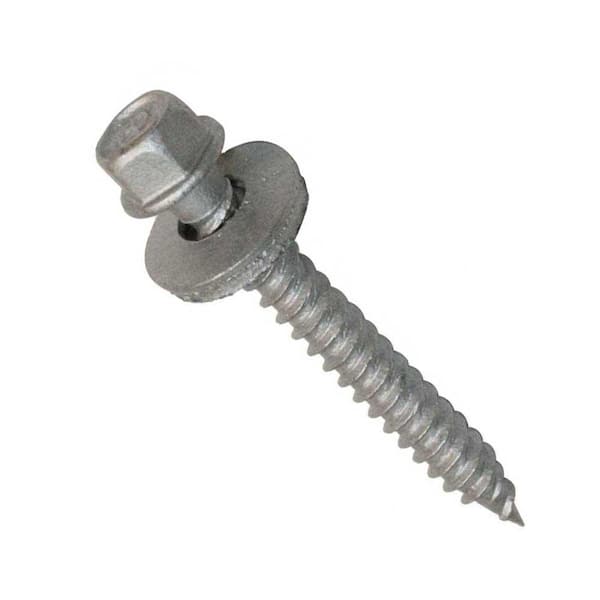 Gibraltar Building Products 1-1/2 in. Wood Screw #10 Galvanized Hex-Head Roof Accessory (100-Piece/Bag)