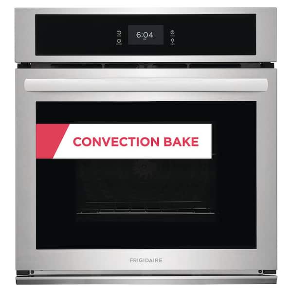 Frigidaire 27 in. Single Electric Built-In Wall Oven with Convection in Stainless Steel