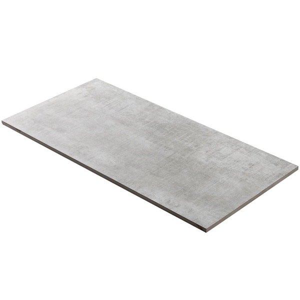 Ivy Hill Tile Essential Cement Silver 4 in. x 8 in. x 10mm Matte Porcelain Floor and Wall Tile Sample