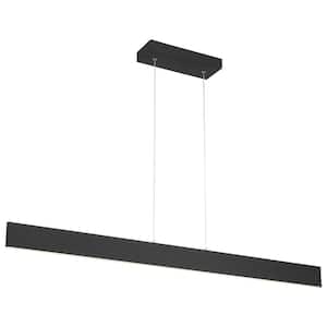 Holm 1-Light Matte Black Shaded Pendant with Acrylic Shade