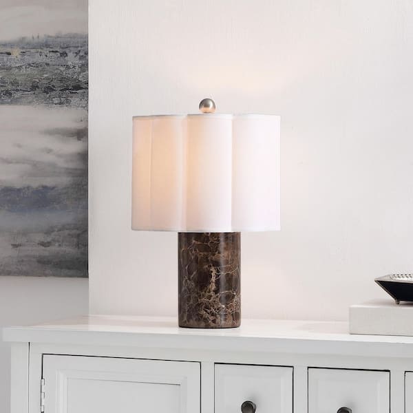 Rosalie 17.5 in. Dark Brown Table Lamp