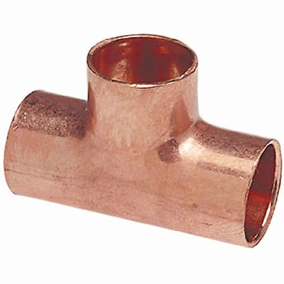 1/2 in. Copper All Cup Tee Fitting (10-Pack)