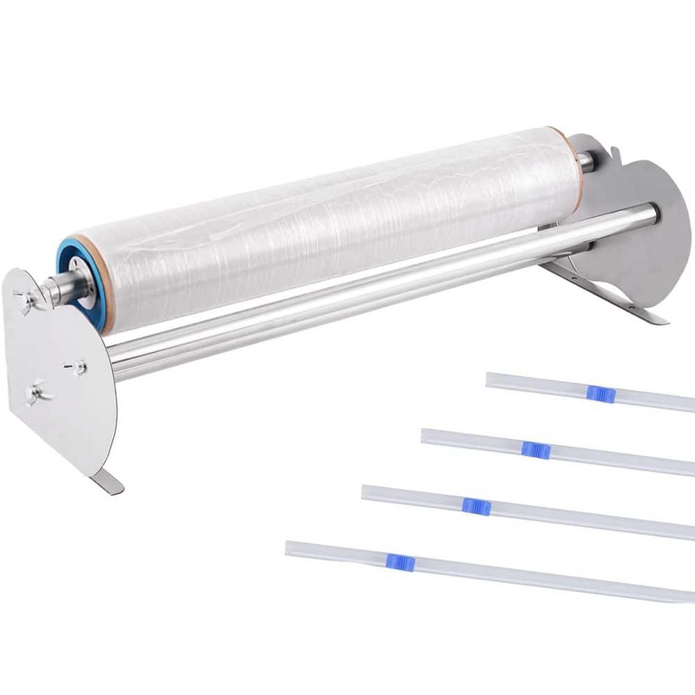 4.95 lb. 27.6 x 6.5 x 6.5 in Stainless Steel Stretch Film Dispenser Packing Machine for Packaging, Moving and Shipping price history on PriceWatchPro