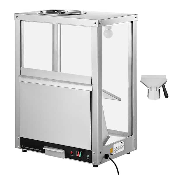 SVOPES Commercial Nacho Chip Warmer Machine with Heating Base & Warming Light, 84.5 QT., Sliver Buffet Server with Crocks