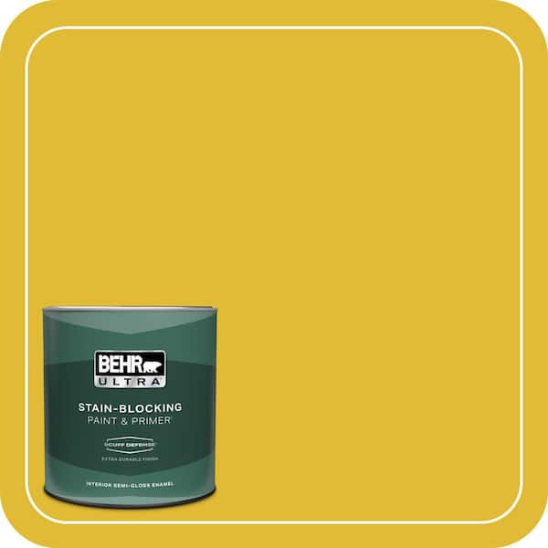 BEHR ULTRA 1 qt. #P310-7 Solarium Extra Durable Semi-Gloss Enamel Interior Paint & Primer